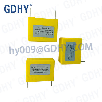 3.3uf 400VDC DC Link Film Capacitor Filter Applications Wind Power , Solar Inverter